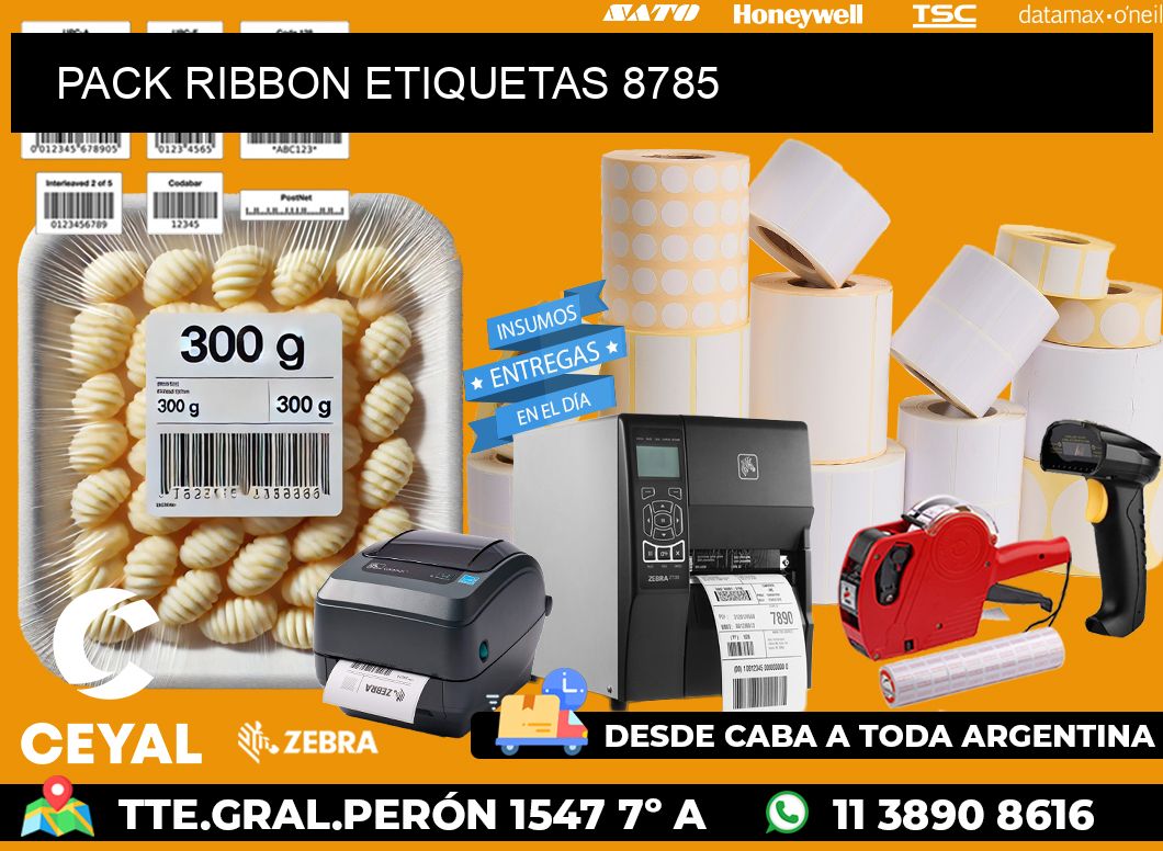 PACK RIBBON ETIQUETAS 8785