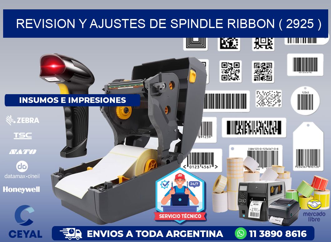 REVISION Y AJUSTES DE SPINDLE RIBBON ( 2925 )