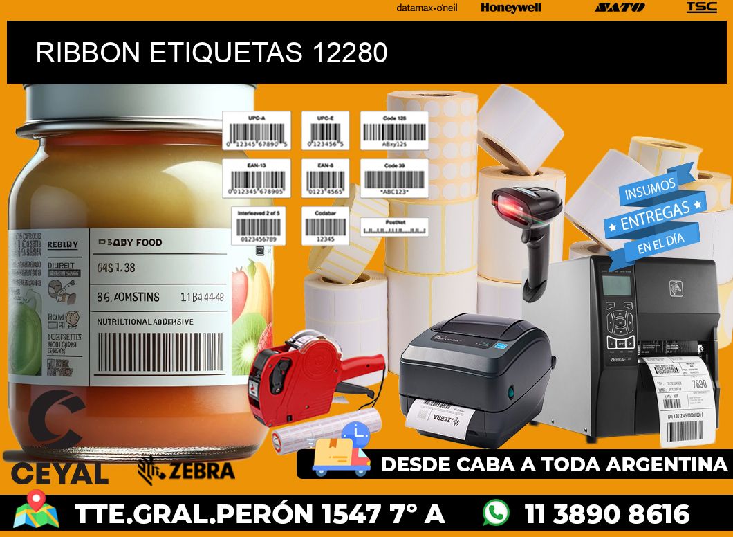 RIBBON ETIQUETAS 12280