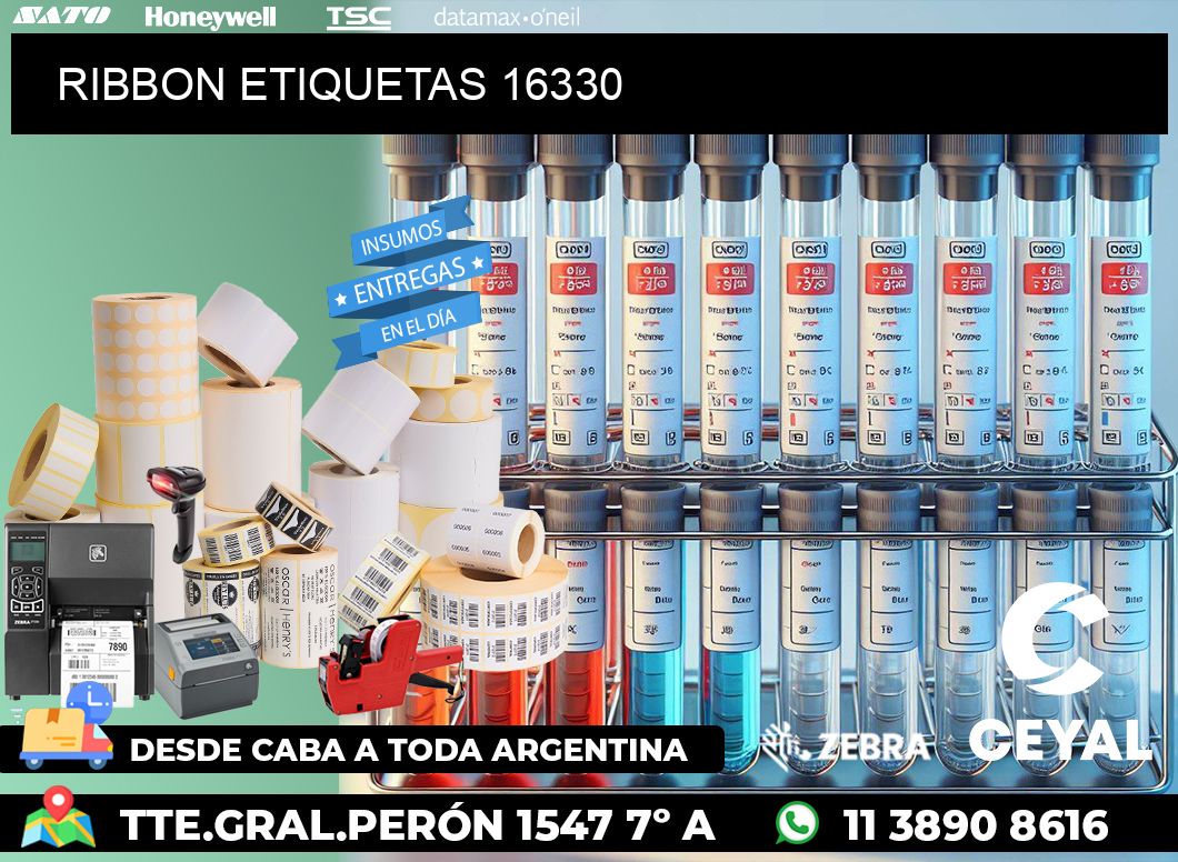 RIBBON ETIQUETAS 16330