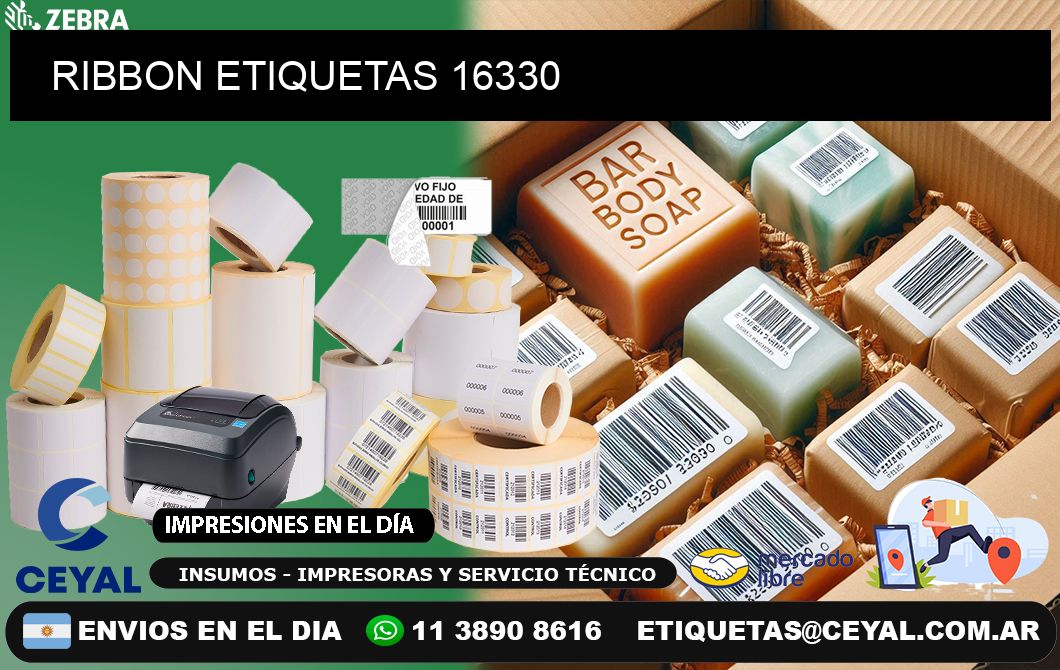 RIBBON ETIQUETAS 16330