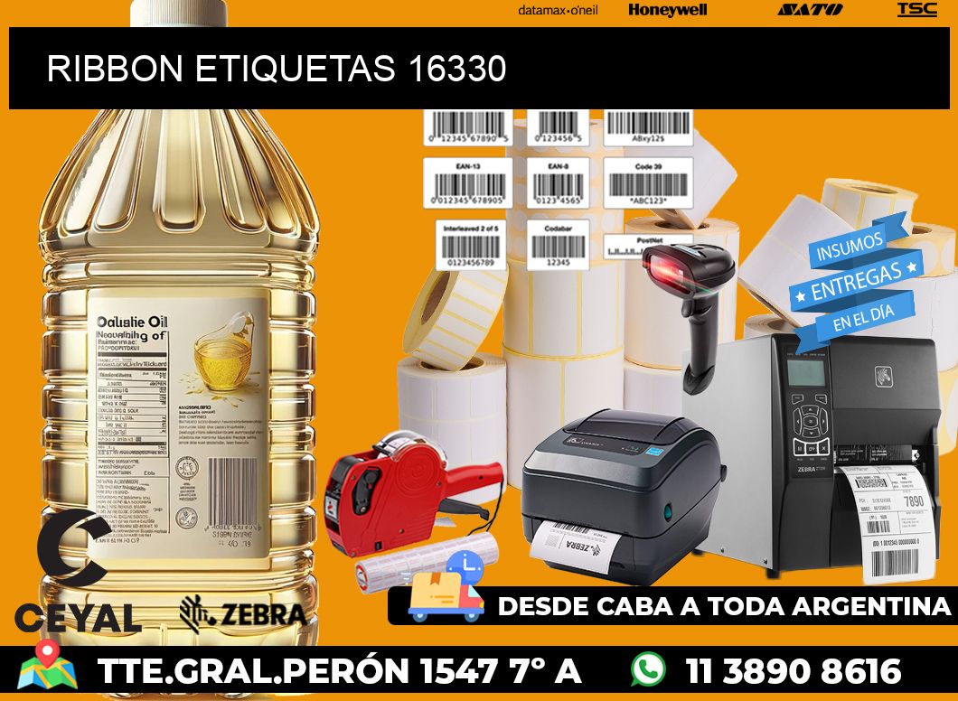 RIBBON ETIQUETAS 16330