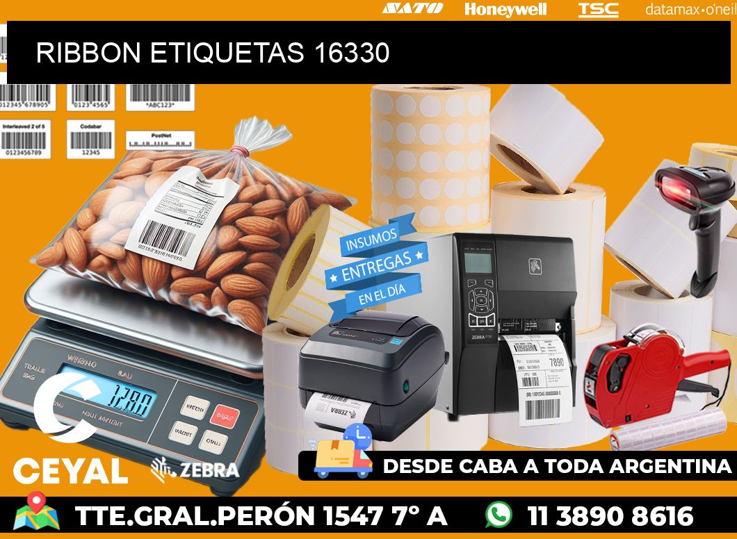 RIBBON ETIQUETAS 16330