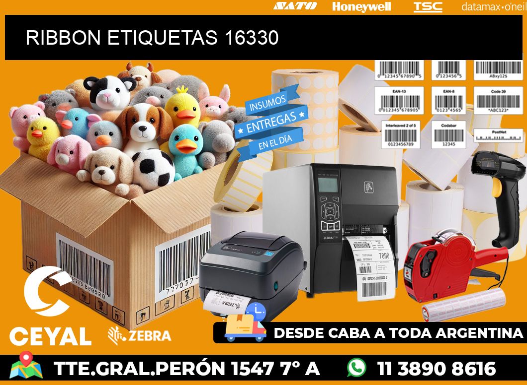 RIBBON ETIQUETAS 16330