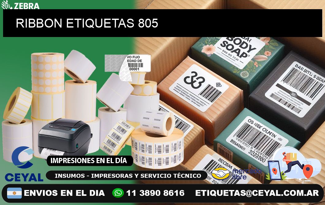 RIBBON ETIQUETAS 805