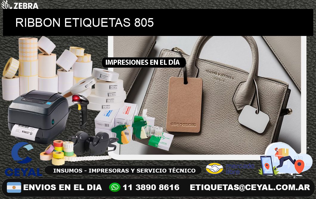 RIBBON ETIQUETAS 805