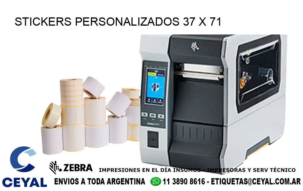 STICKERS PERSONALIZADOS 37 x 71