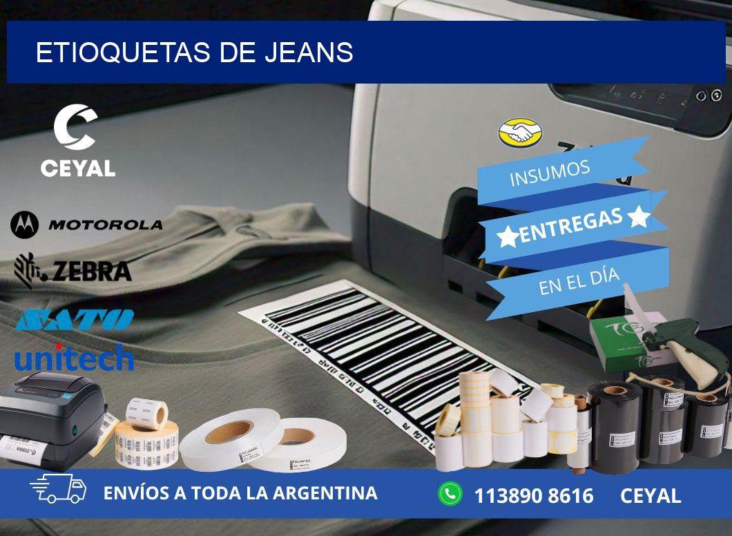 ETIOQUETAS DE JEANS