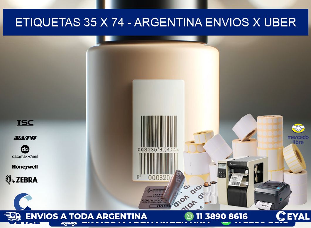 ETIQUETAS 35 x 74 – ARGENTINA ENVIOS X UBER