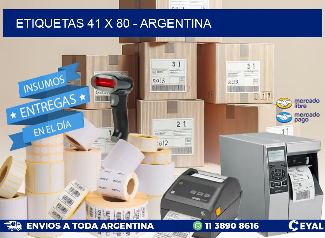 ETIQUETAS 41 x 80 - ARGENTINA