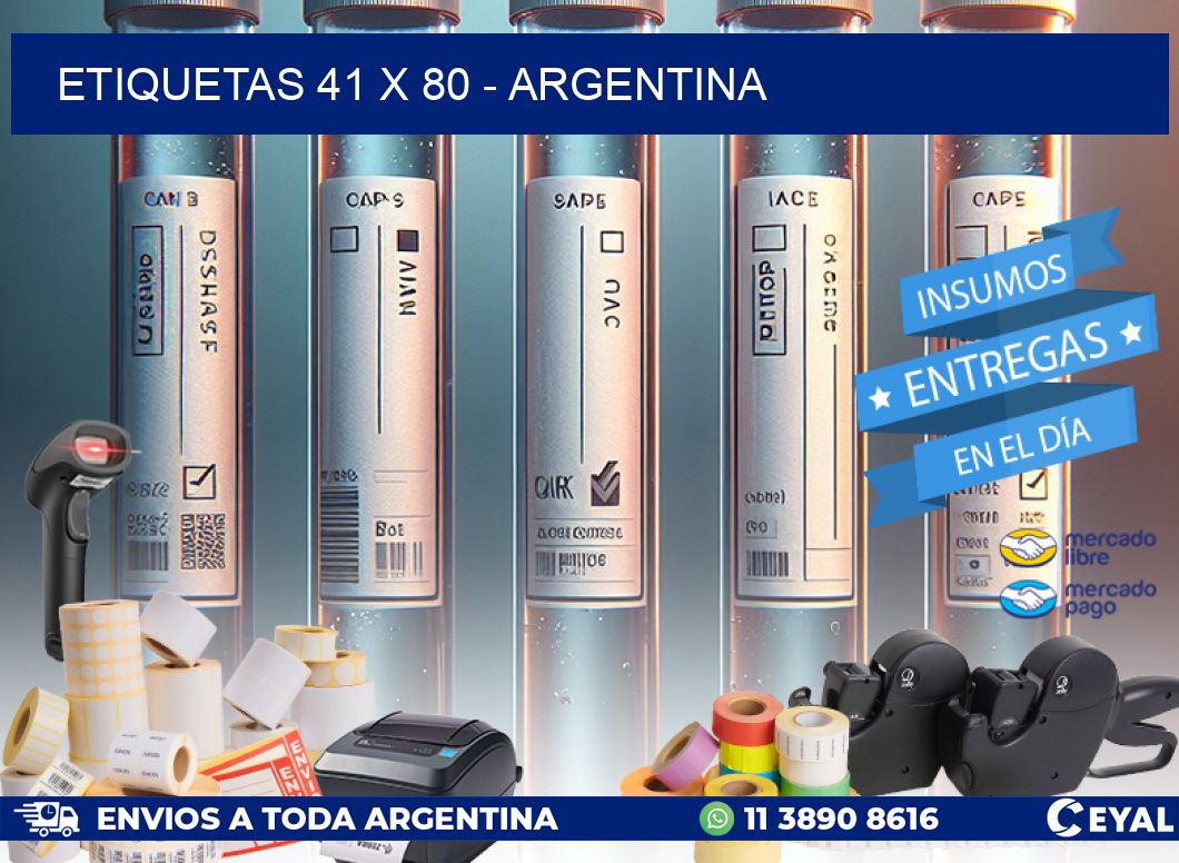 ETIQUETAS 41 x 80 - ARGENTINA