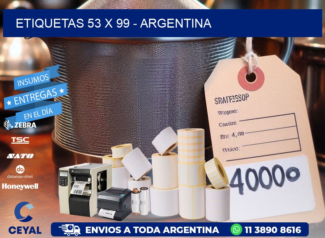 ETIQUETAS 53 x 99 - ARGENTINA