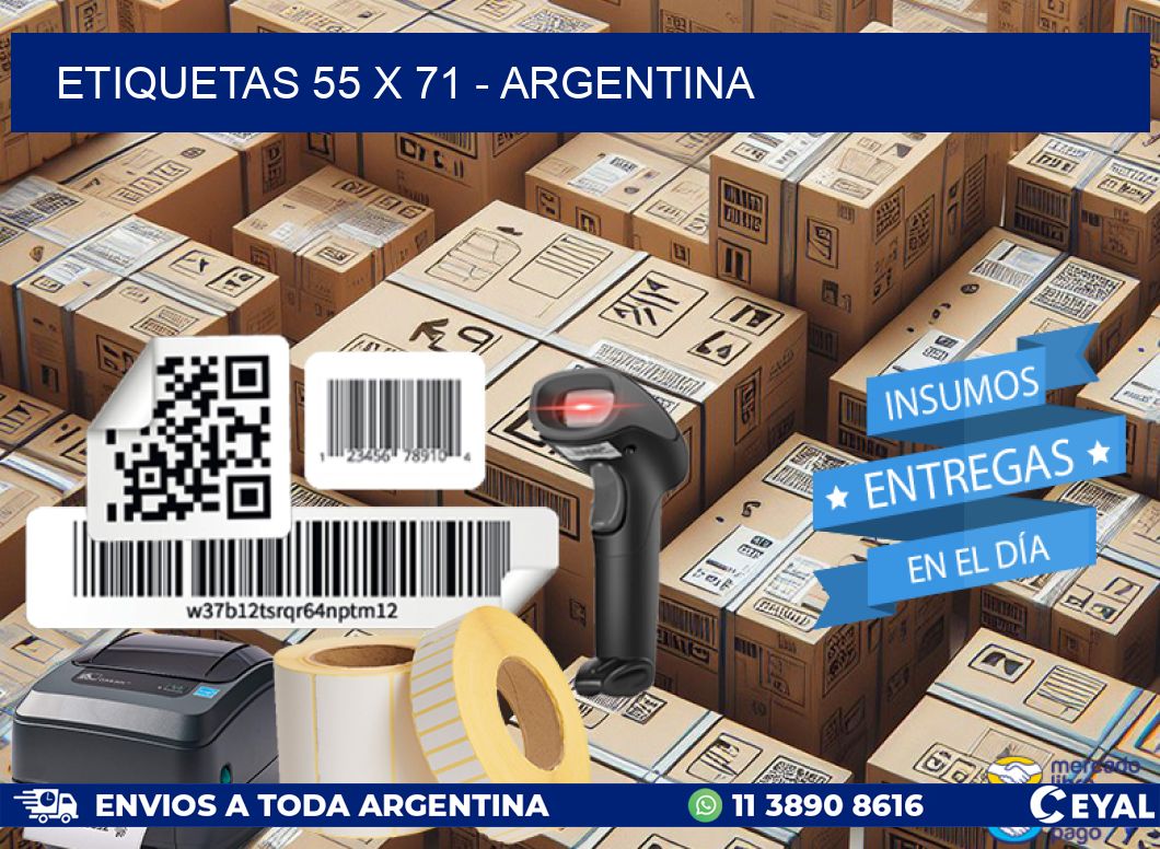 ETIQUETAS 55 x 71 - ARGENTINA