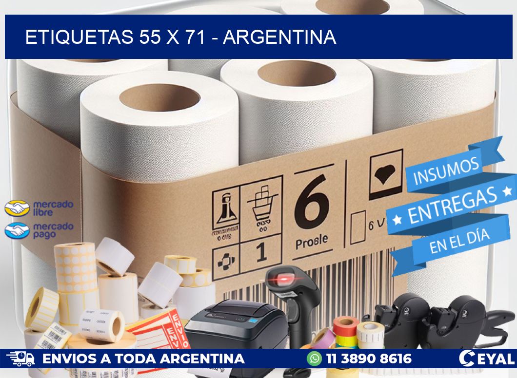 ETIQUETAS 55 x 71 - ARGENTINA