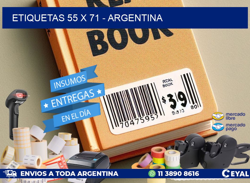 ETIQUETAS 55 x 71 - ARGENTINA