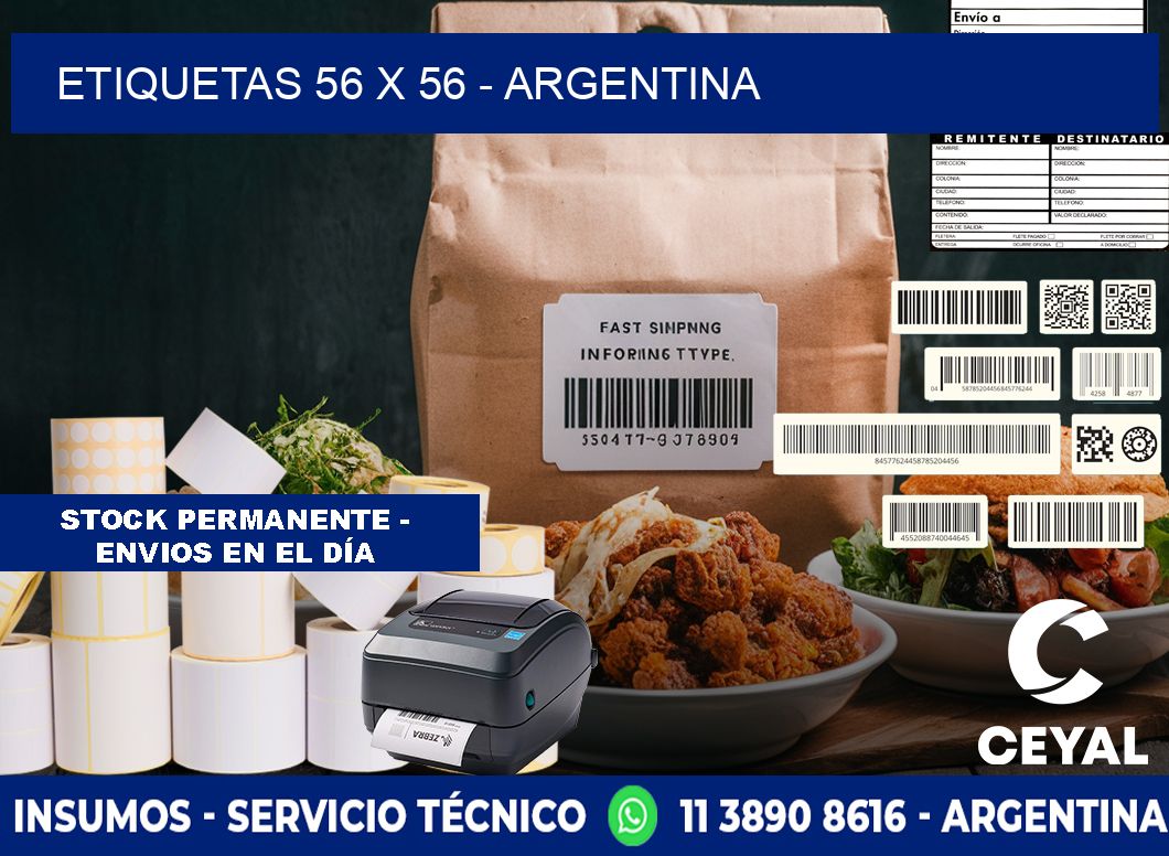 ETIQUETAS 56 x 56 - ARGENTINA