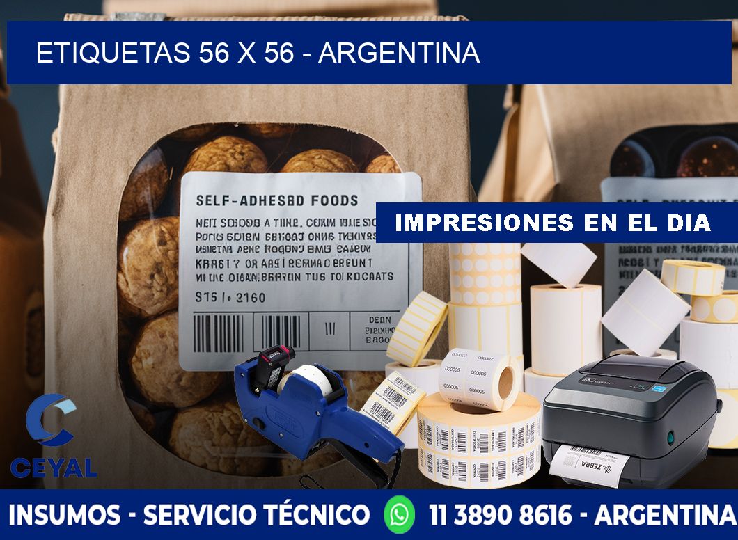 ETIQUETAS 56 x 56 - ARGENTINA