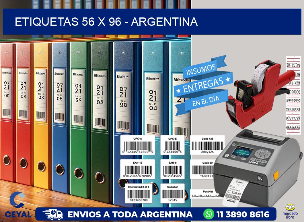 ETIQUETAS 56 x 96 - ARGENTINA