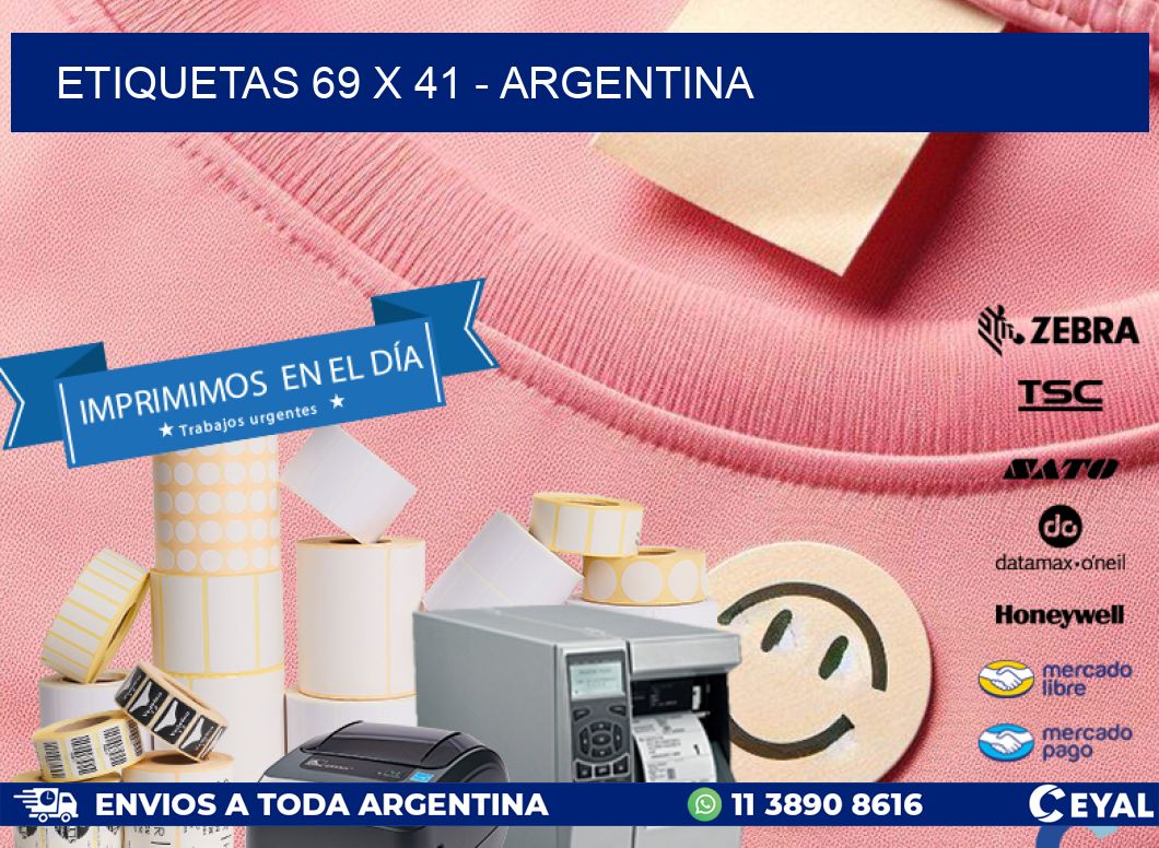 ETIQUETAS 69 x 41 - ARGENTINA