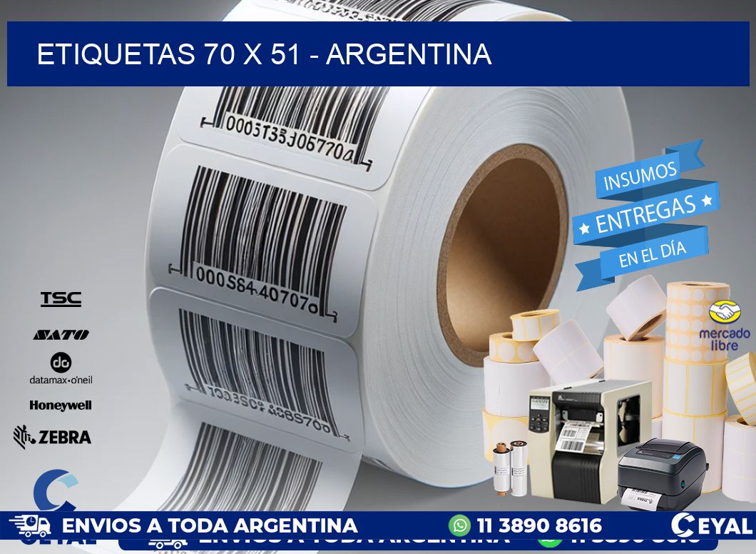 ETIQUETAS 70 x 51 - ARGENTINA