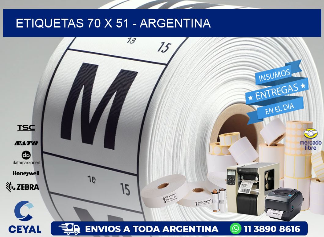 ETIQUETAS 70 x 51 - ARGENTINA