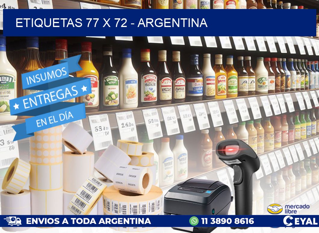 ETIQUETAS 77 x 72 - ARGENTINA