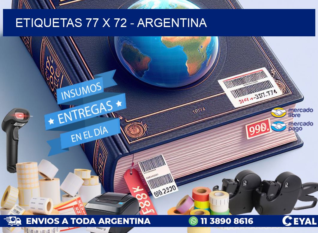 ETIQUETAS 77 x 72 - ARGENTINA