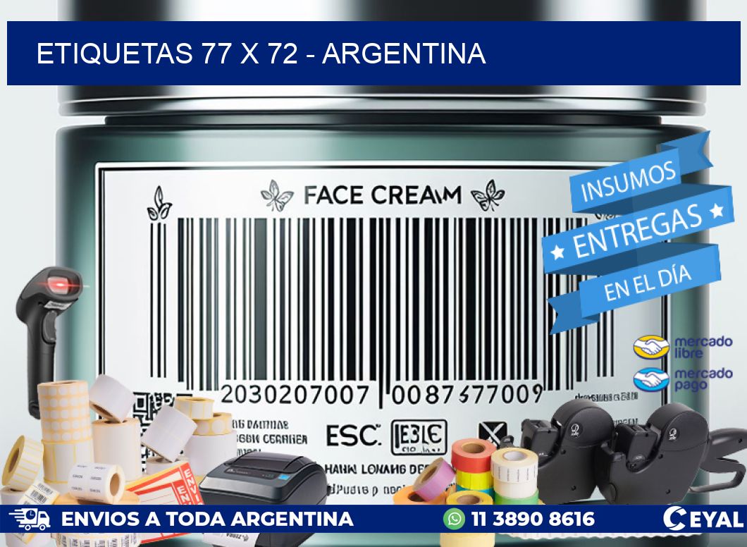 ETIQUETAS 77 x 72 - ARGENTINA