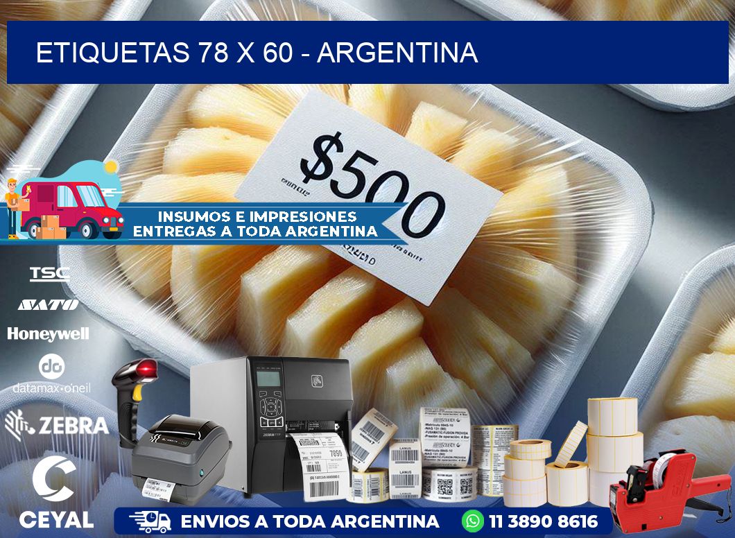 ETIQUETAS 78 x 60 - ARGENTINA