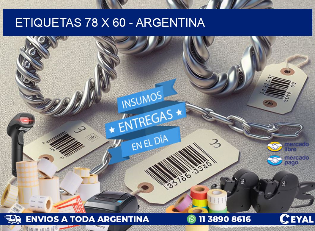 ETIQUETAS 78 x 60 - ARGENTINA