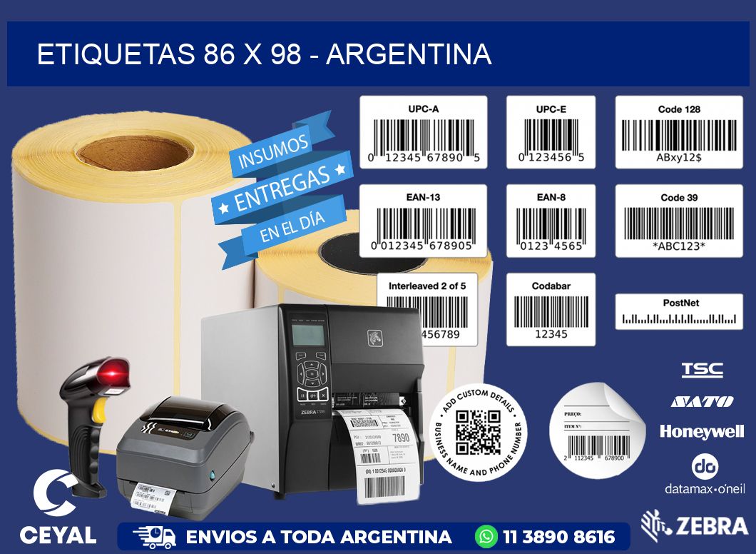 ETIQUETAS 86 x 98 - ARGENTINA