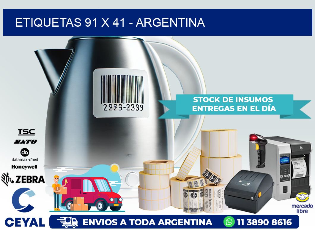 ETIQUETAS 91 x 41 – ARGENTINA