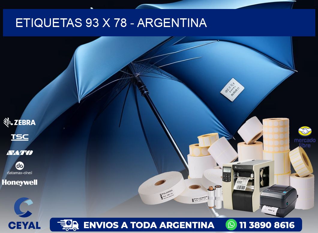 ETIQUETAS 93 x 78 - ARGENTINA