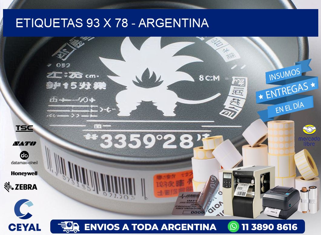 ETIQUETAS 93 x 78 - ARGENTINA