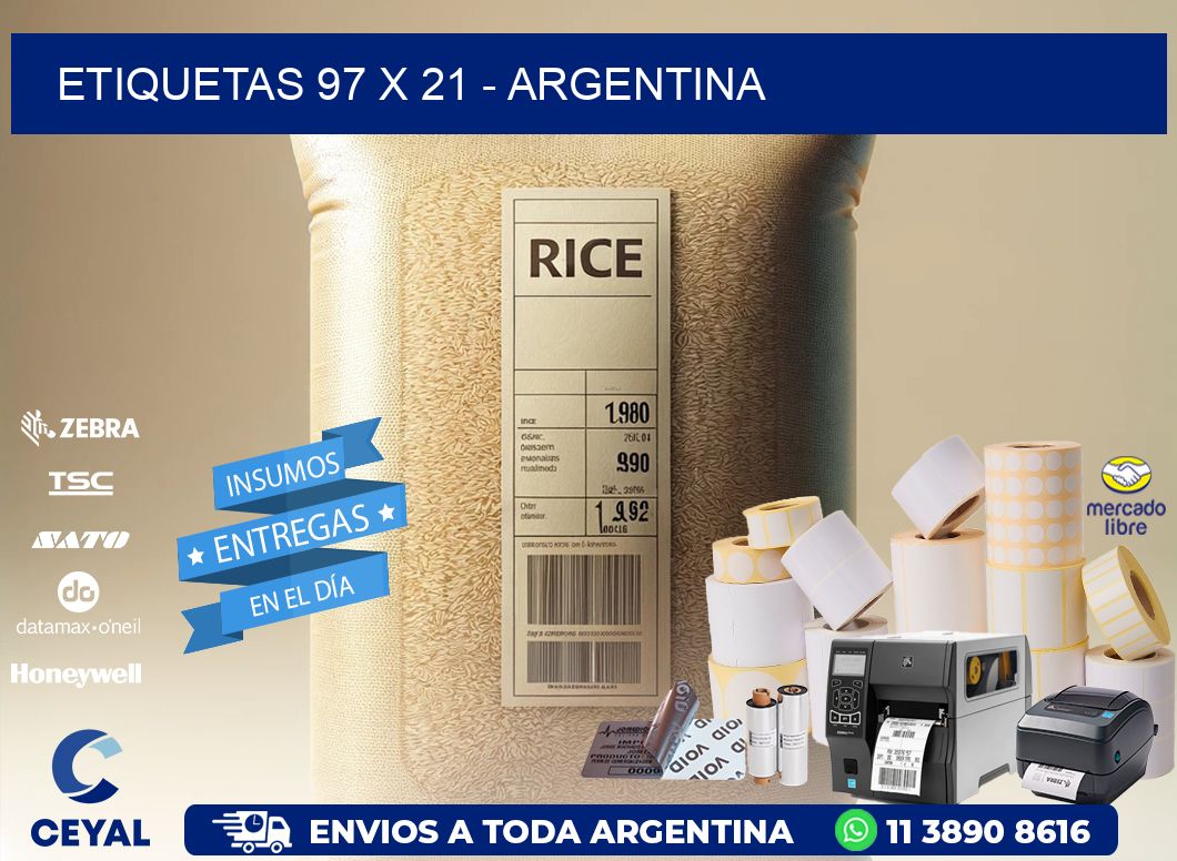 ETIQUETAS 97 x 21 - ARGENTINA