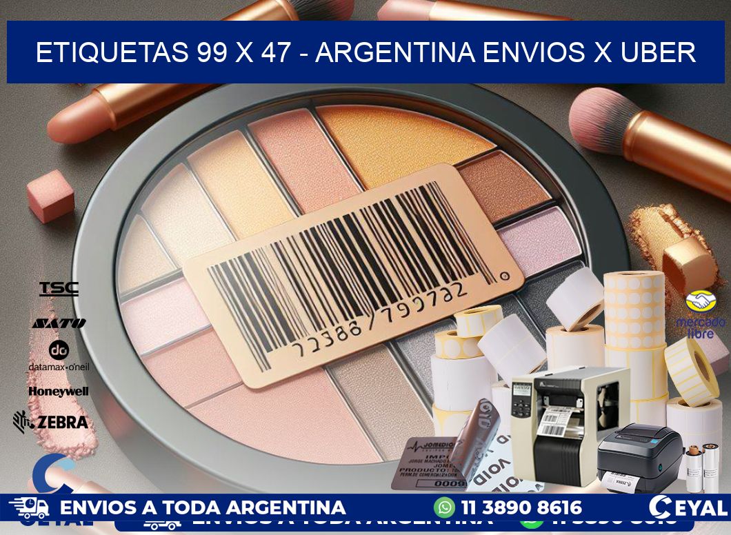 ETIQUETAS 99 x 47 – ARGENTINA ENVIOS X UBER