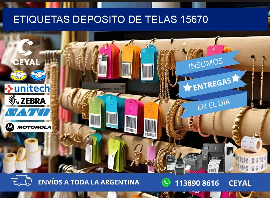 ETIQUETAS DEPOSITO DE TELAS 15670