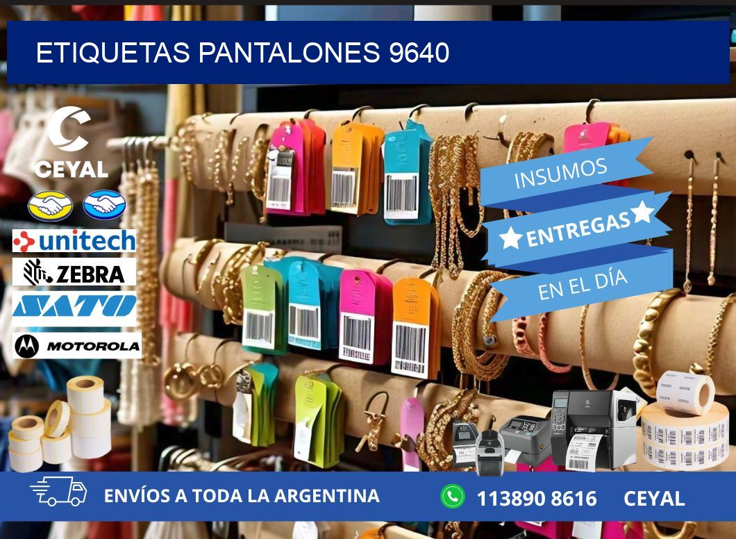 ETIQUETAS PANTALONES 9640