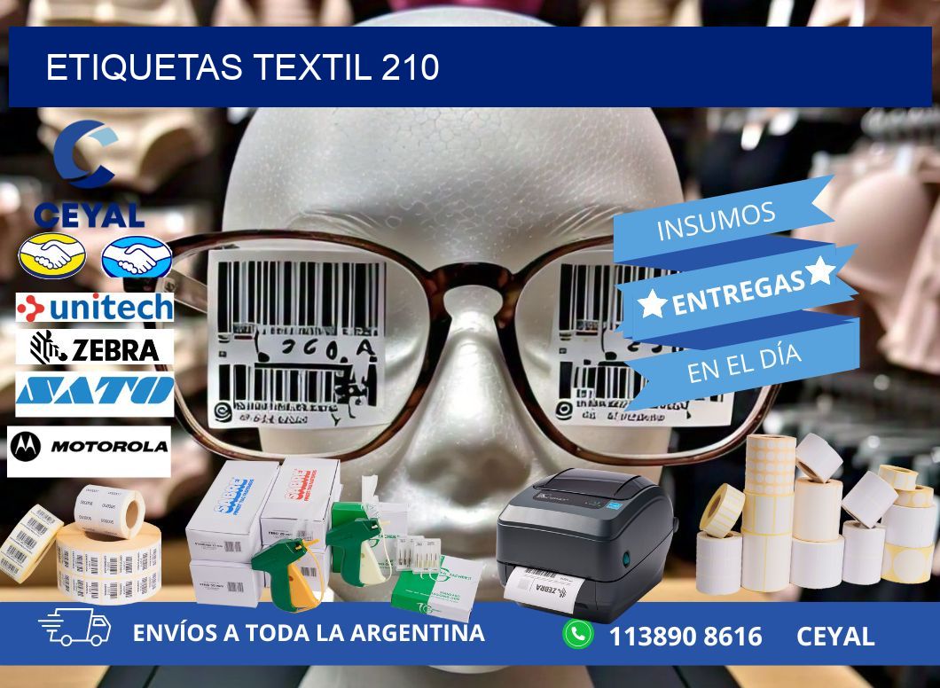 ETIQUETAS TEXTIL 210