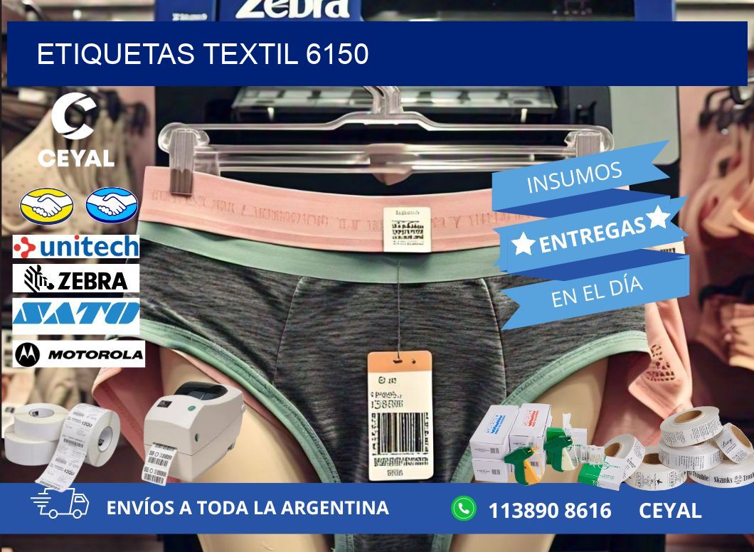 ETIQUETAS TEXTIL 6150