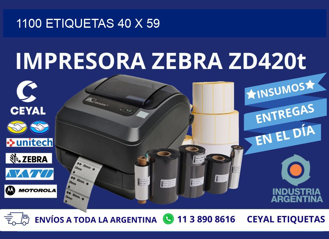1100 ETIQUETAS 40 x 59