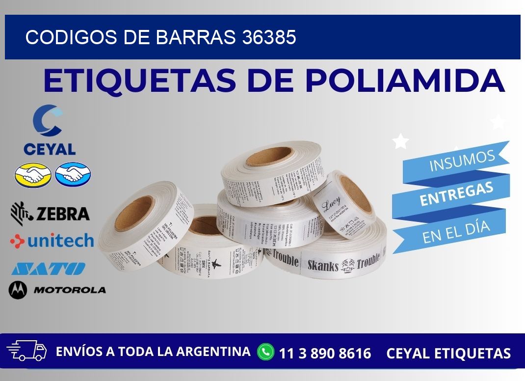 CODIGOS DE BARRAS 36385