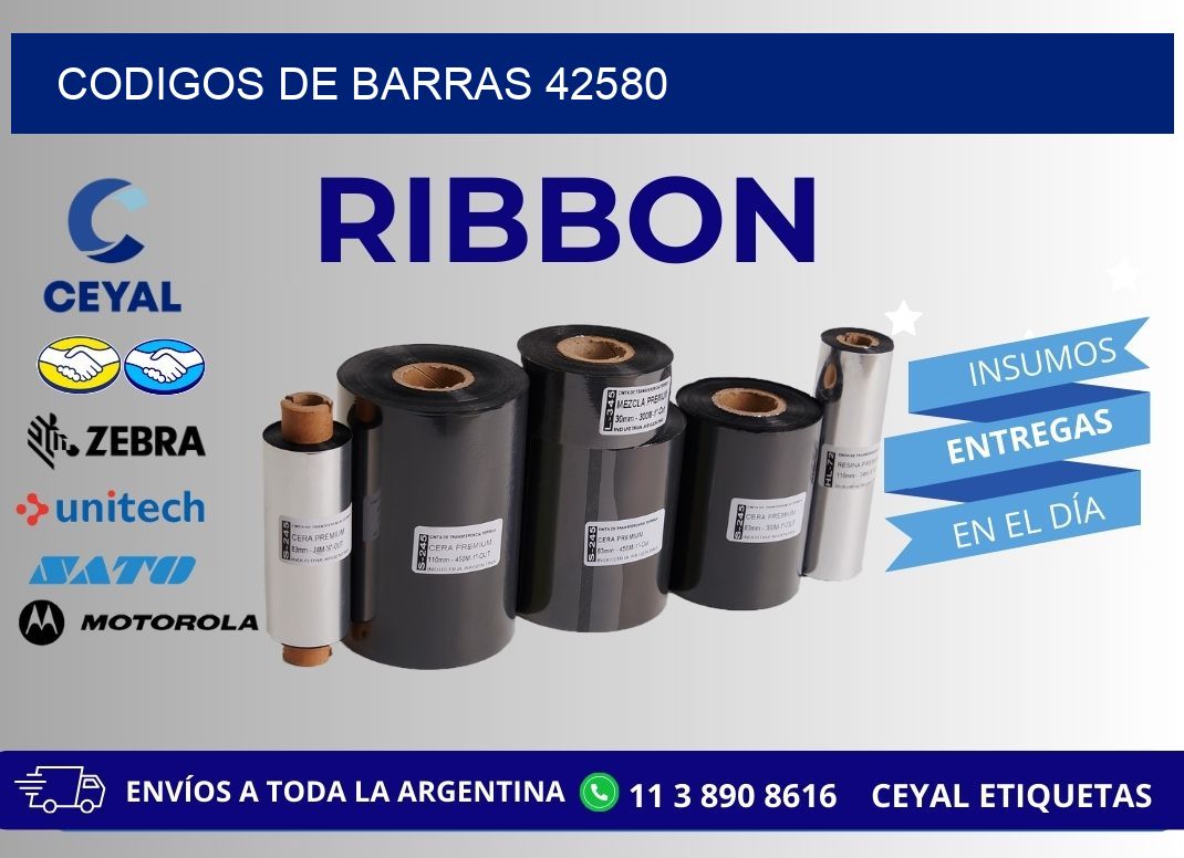 CODIGOS DE BARRAS 42580