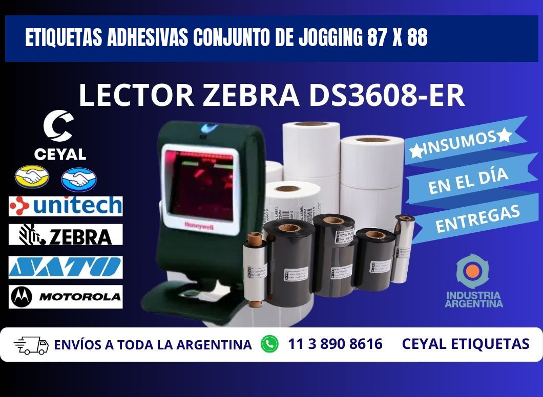 ETIQUETAS ADHESIVAS CONJUNTO DE JOGGING 87 x 88