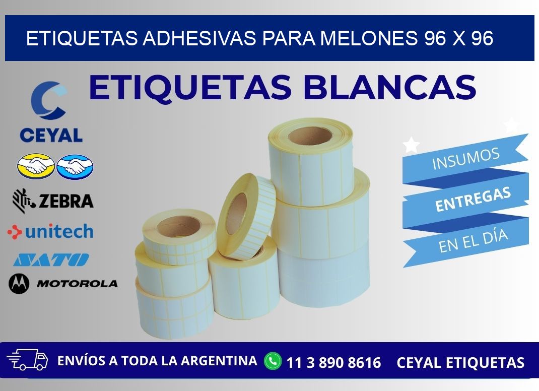 ETIQUETAS ADHESIVAS PARA MELONES 96 x 96