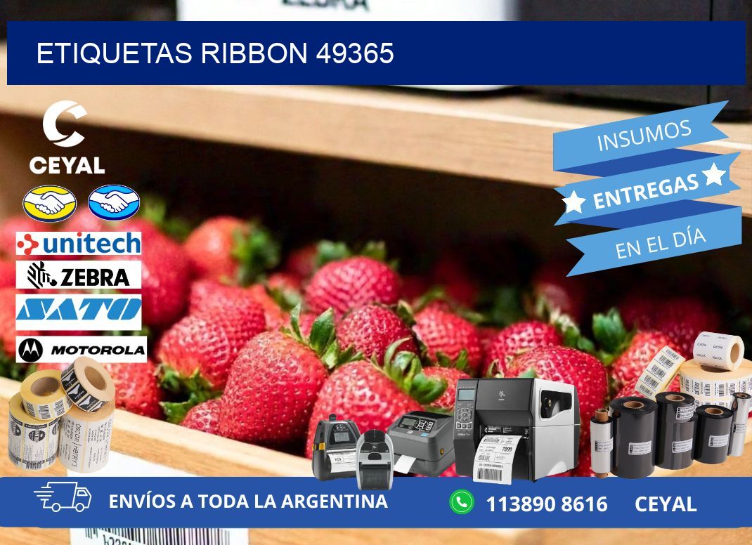 ETIQUETAS RIBBON 49365