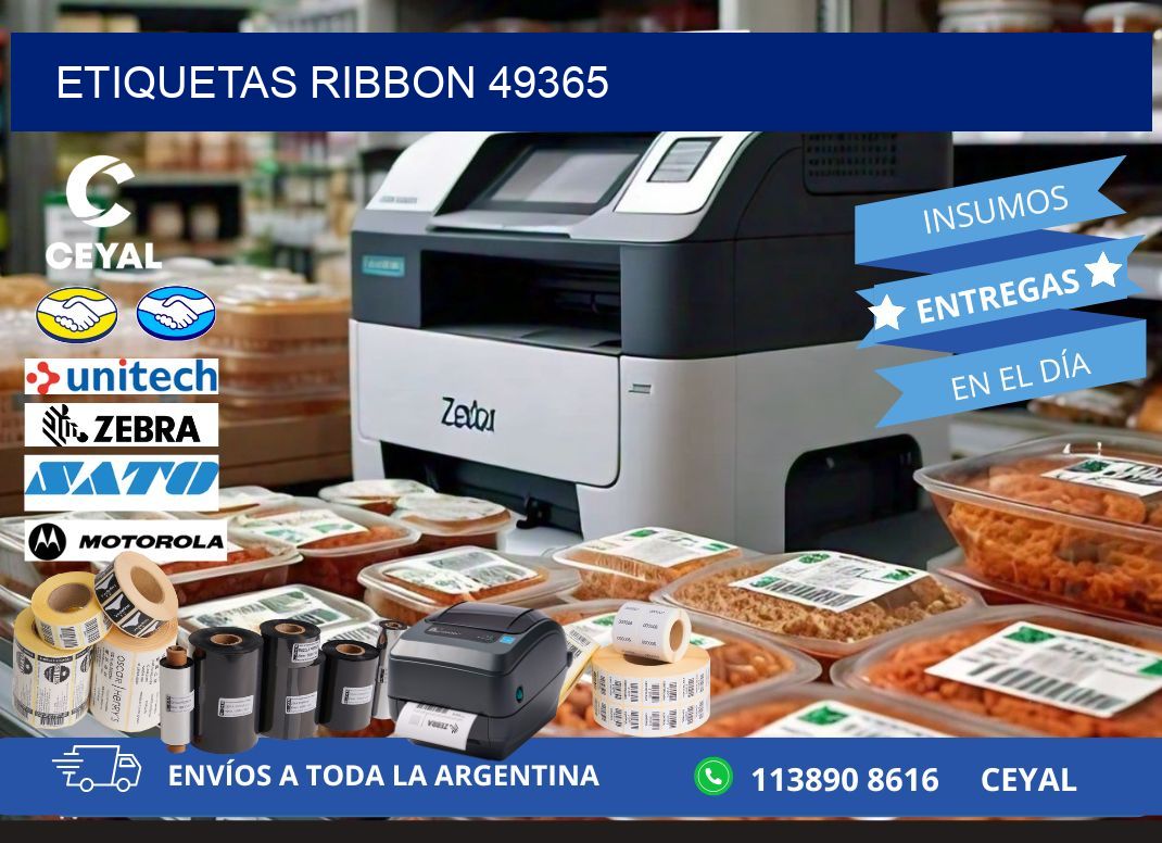 ETIQUETAS RIBBON 49365