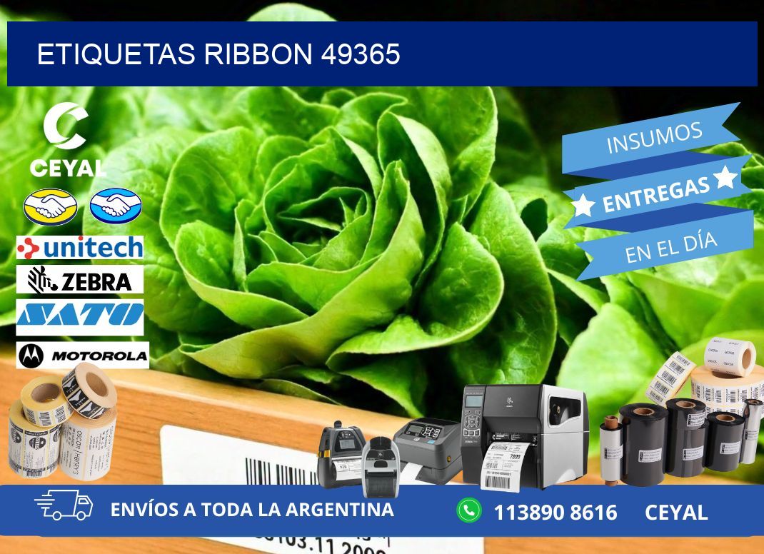 ETIQUETAS RIBBON 49365