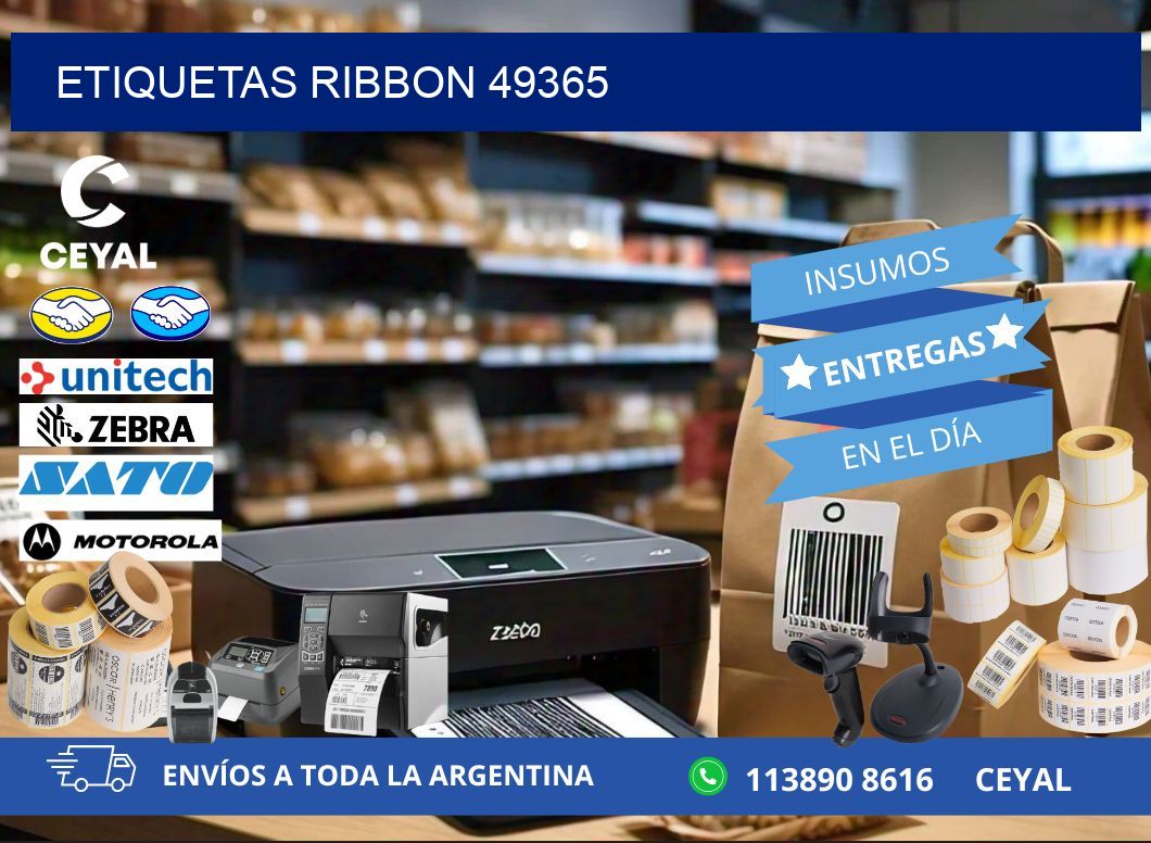 ETIQUETAS RIBBON 49365
