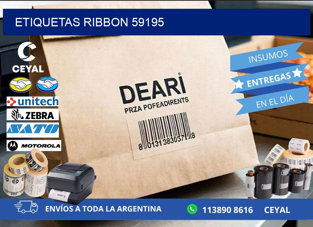ETIQUETAS RIBBON 59195